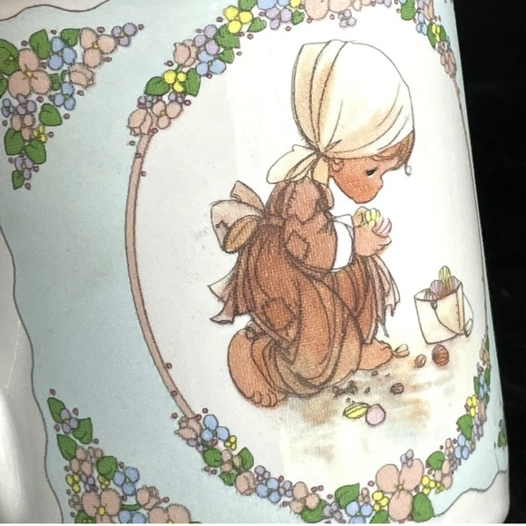 VINTAGE Footprints In The Sand Coffee Cup Mug Enesco PRECIOUS MOMENTS Collection - Picture 11 of 12